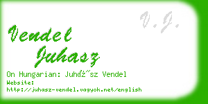 vendel juhasz business card